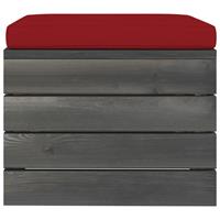 vidaXL 9-delige Loungeset met kussens pallet massief grenenhout
