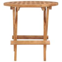 vidaXL Tuintafel inklapbaar 50x50x50 cm massief teakhout