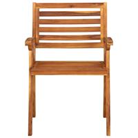 vidaXL Tuinstoelen 3 st massief acaciahout