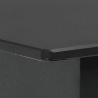 vidaXL 3-delige Tuinset PVC-rattan zwart