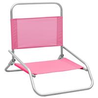 VidaXL Klappbare Strandstühle 2 Stk.  Rosa