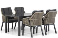 Lifestyle Garden Furniture Lifestyle Verona/Mondello 160 cm dining tuinset 5-delig