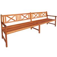 vidaXL Tuinbank met kussens 240 cm massief acaciahout