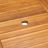 vidaXL 5-tlg. Garten-Essgruppe Massivholz Teak Braun