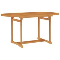 vidaXL 7-tlg. Garten-Essgruppe mit Kissen Massivholz Teak Braun