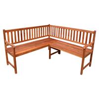 vidaXL Tuinhoekbank met kussens 150 cm massief acaciahout