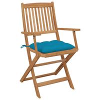 Vidaxl - Klappbare Gartenstühle 6 Stk. mit Kissen Massivholz Akazie