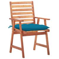 vidaXL Tuinstoelen 2 st met kussens massief acaciahout