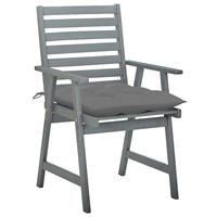 vidaXL Tuinstoelen 2 st met kussens massief acaciahout