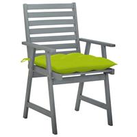vidaXL Tuinstoelen 2 st met kussens massief acaciahout