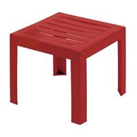 Grosfillex lage tuintafel Miami PVC 40x40cm rood