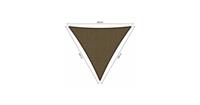 Shadow Comfort driehoek 5x5x5m Japanese Brown