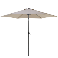 Beliani Parasol taupe Ø270 cm VARESE