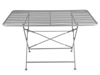 Leitmotiv Tuintafel Lines, staal, donkergrijs