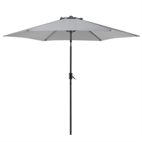 Beliani Parasol grijs Ø270 cm VARESE