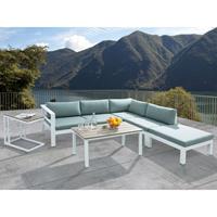 Beliani Loungeset aluminium wit MESSINA