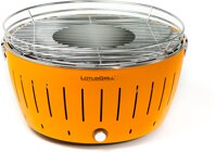 LotusGrill G280  Mandarinenorange - Holzkohlengrill, USB, AA Batterien, S Mandarinenorange