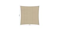 Shadow Comfort vierkant 3,6x3,6m Neutral Sand,