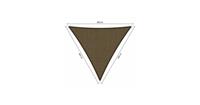 Shadow Comfort driehoek 6x6x6m Japanese Brown