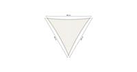 Shadow Comfort driehoek 4x4x4m Arctic White