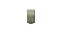 Clayre & Eef Windlicht - Ø 15*25 cm - groen - glas - rond -  - 6GL3024