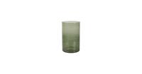 Clayre & Eef Windlicht - Ø 15*25 cm - groen - glas - rond -  - 6GL3024