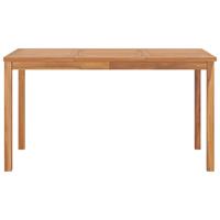 vidaXL Tuintafel 140x80x77 cm massief teakhout