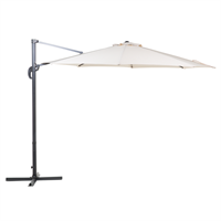 Beliani Parasol beige/zwart SAVONA