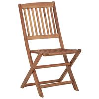 vidaXL Tuinstoelen 4 st inklapbaar massief acaciahout