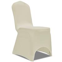 vidaXL Stoelhoezen stretch 18 st crème