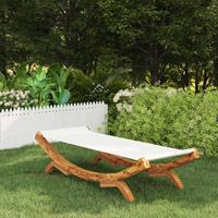 VidaXL Hängematte 100x188,5x44 cm Fichte Massivholz  Creme