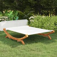 VidaXL Hängematte 165x188,5x46 cm Fichte Massivholz  Creme