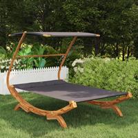 VidaXL Hängematte mit Dach 165x198x140 cm Fichte Massivholz  Anthrazit