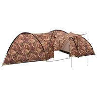 Camping-Igluzelt 650x240x190 cm 8 Personen Camouflage Mehrfarbig