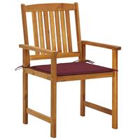vidaXL Tuinstoelen 2 st met kussens massief acaciahout