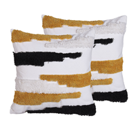 Beliani Sierkussen set van 2 meerkleurig 45 x 45 cm MONARDA