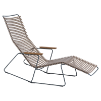 HOUE Ligstoel Tuin Click Sunrocker Sand 90 x 64 x 180