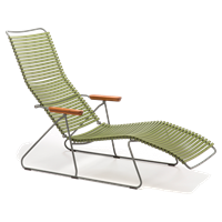 HOUE Ligbed Tuin Click Sunlounger Olive Green 97 x 60 x 145