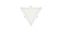 Shadow Comfort driehoek 2x2x2m Arctic White