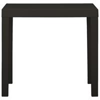 vidaXL Tuintafel 79x65x72 cm kunststof antracietkleurig