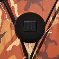 VidaXL Partyzelt mit LED und 4 Seitenwänden 3,6x3,6x2,3 m Camouflage Mehrfarbig