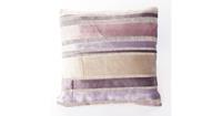 Plant&More-Set van 2 Sierkussens-45x45cm-Velours-Paars-Streep