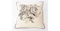 Plant&More-Set van 2 Sierkussens-45 x 45 cm-Katoen-Creme-Print