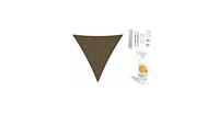 Shadow Comfort Compleet pakket:  driehoek 3,6x3,6x3,6 Japanese Brown met RVS Bevestigingsset en buitendoekreiniger