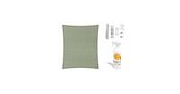 Shadow Comfort Compleet pakket:  rechthoek 4x5m Moonstone Green met RVS Bevestigingsset en buitendoekreiniger
