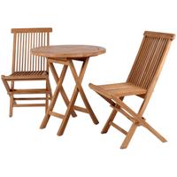 Beneliving Gartensessel Langton und Tisch Sutton Teak-KOMPLETTSET