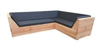 Wood4you Loungeset 6 Douglashout 210x210 cm - incl strakke kussens