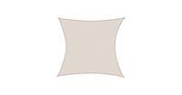 Koopman SCHADUWDOEK VIERKANT CREMEKLEUR 3X3M 