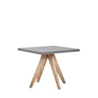 Beliani Tuintafel vezelcement grijs 90 x 90 cm OLBIA