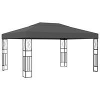 VidaXL Pavillon mit Lichterketten 3x4 m  Anthrazit